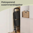 Opvouwbare Trapladder - 2 Treden - Staal - Draagvermogen tot 150 kg - Zwart