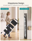 Opstapje – 4 Treden – Inklapbaar – Met Handgreep – Staal – Tot 150 kg – Wit