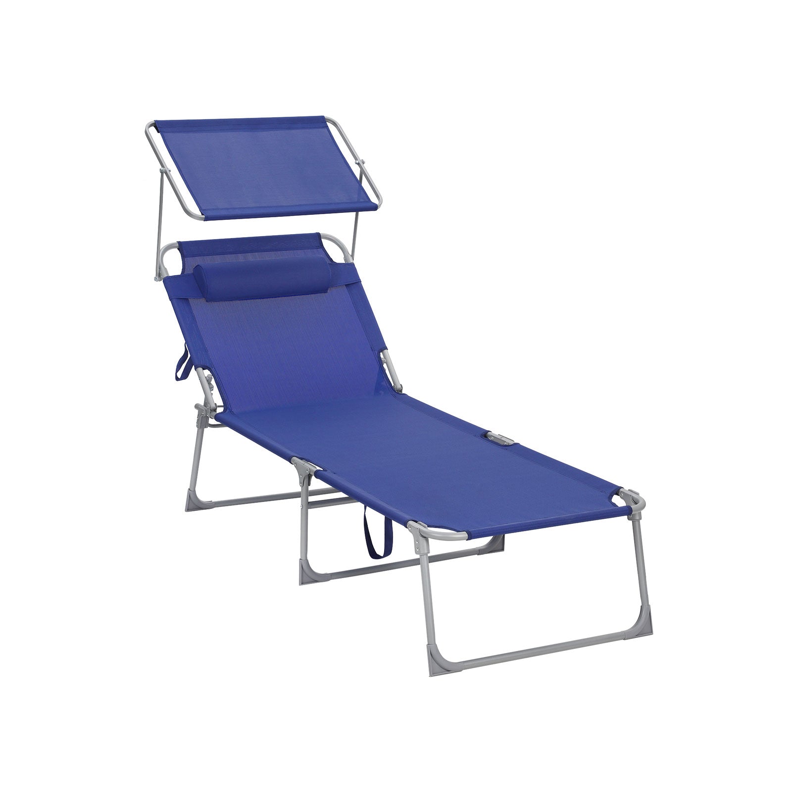 SUNTER - Lounge Bed - Lounger - With Sun Besök - Läggkapacitet på upp till 250 kg - Grå