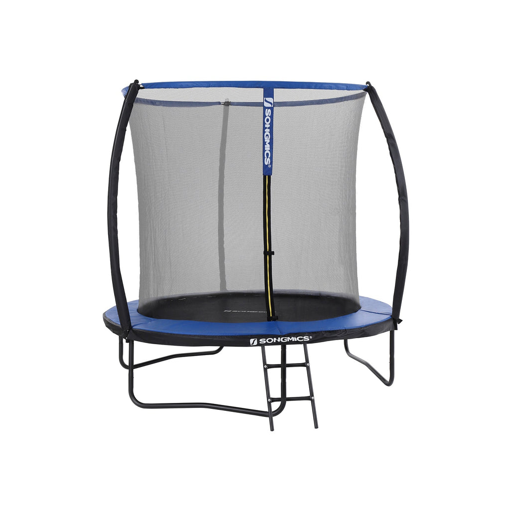 Trampolin - Ø 244 cm - svart/blå