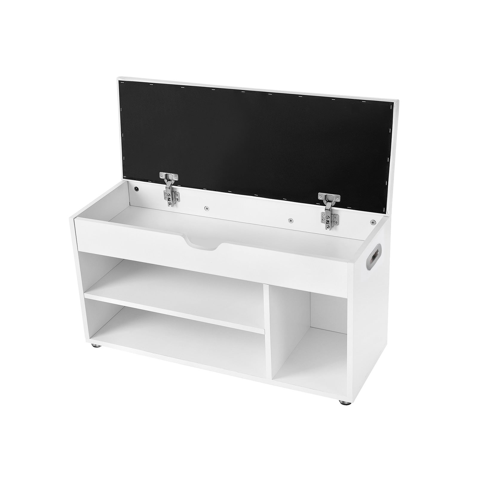 Shoe Bank - med sittdynor - 3 fack - vitt