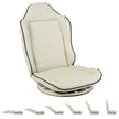 Golvsäte, – 360° roterbar, hopfällbar golvstol med justerbar ryggstöd, – 59 x 56 x 77 cm