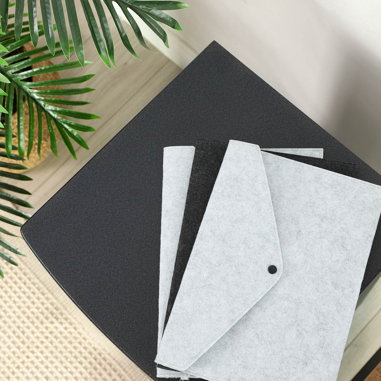 LadeBlok - Roll Container med 2 lådor - Office Capboard With Lock - Svart