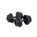 Halter Set - hantlar - 20 kg totalt - svart