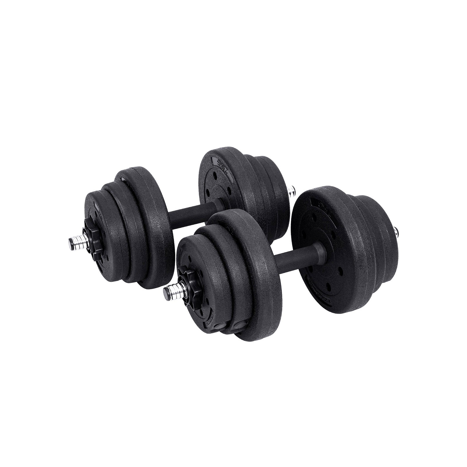 Halter Set - hantlar - 20 kg totalt - svart
