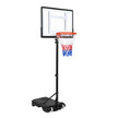 Höjdjusterbar – basketställning med hjul, handvev och fyllbar bas, – 155-210 cm