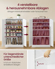 Schoenenkast - 5 Etages - 2 Deuren - Verstelbare Planken - Wolkenwit