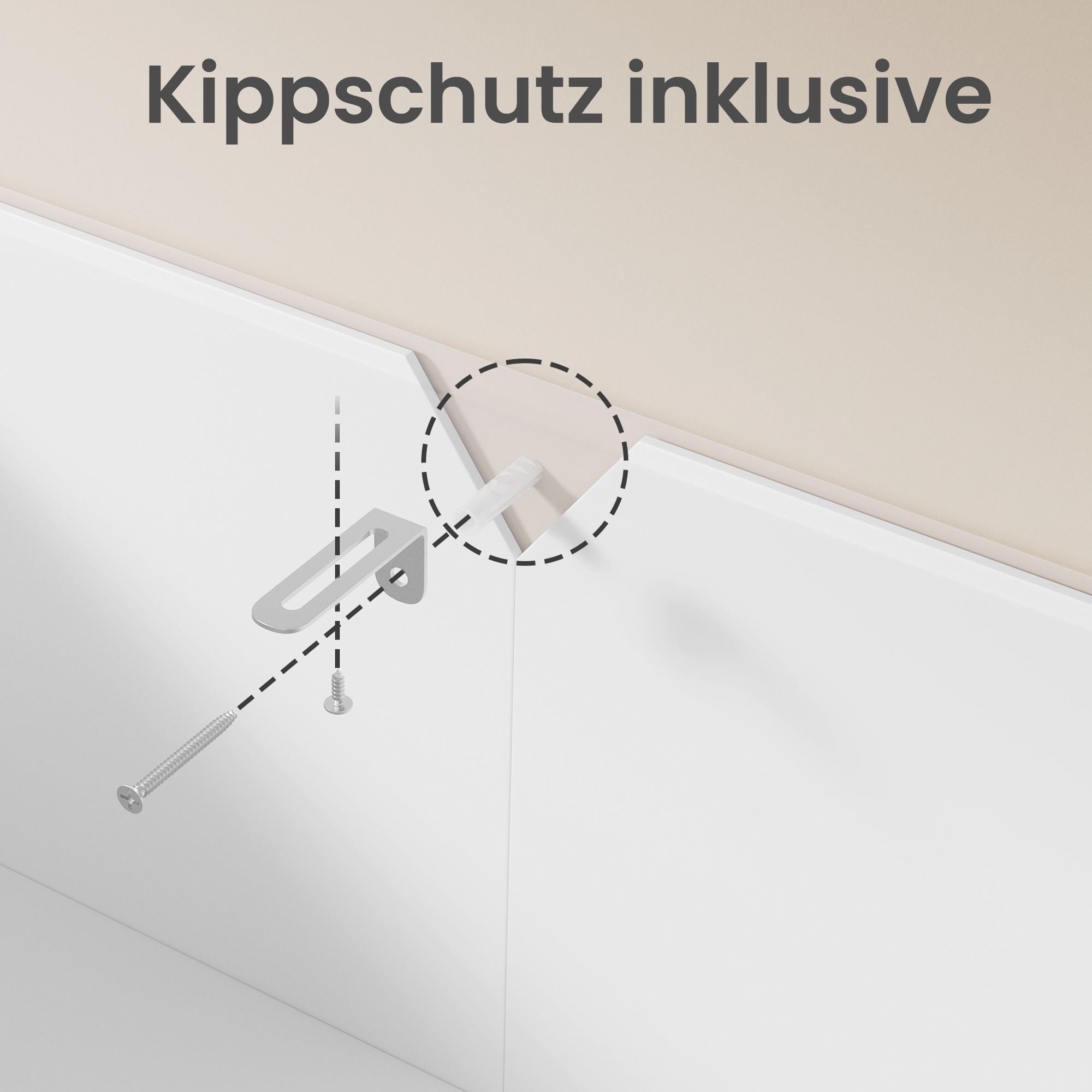 Schoenenkast - 175 cm Hoog - Verstelbare Planken - Met Deuren - Wit