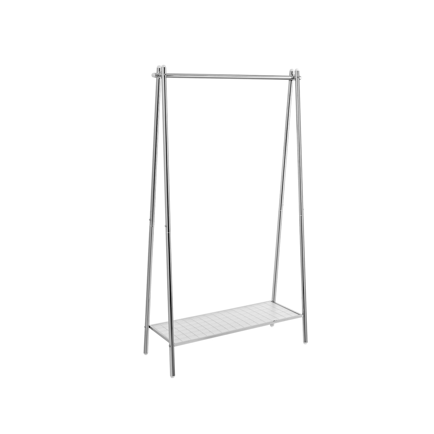 Klädställ - Stål - med silverplank