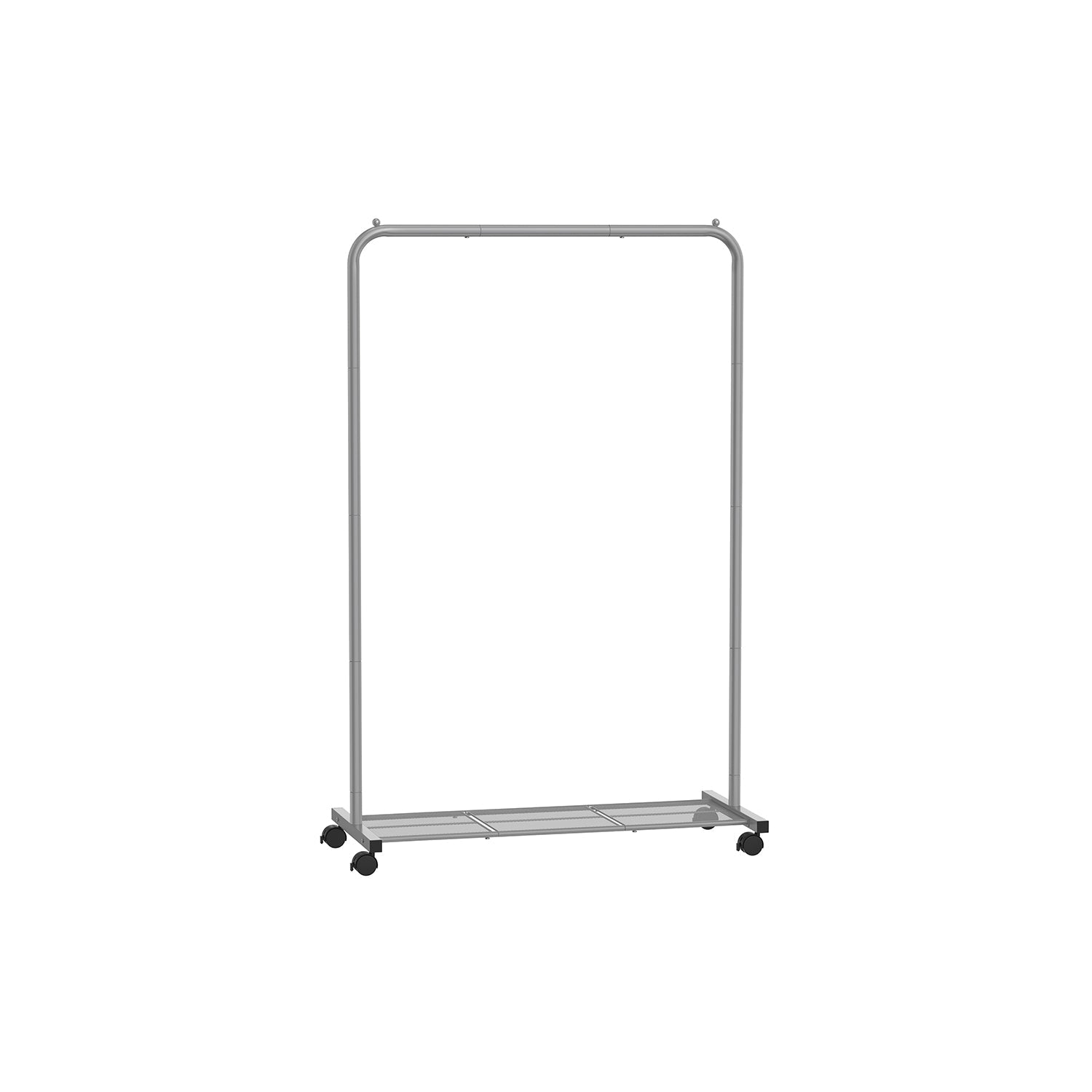 Klädställ 91 cm brett på pastellrosa hjul