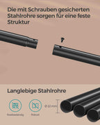 Klädställ - på hjul - Vintage Brown & Ink -zwart