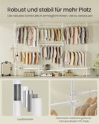 Klädställ - tak högt - 33,5 × (240–353) × (208–310) cm