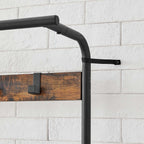 Coat Rack - med soffa - Klädstativ med 9 avtagbara krokar - 2 GASE BARTER - BROWN