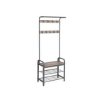 Coat Rack - Shoe Rack - med 9 krokar - Industriell design