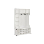 Klädstativ med skostård i country stil wolkwit