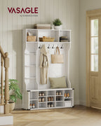 Klädstativ med skostård i country stil wolkwit