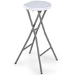 Hopfällbar – barstol med HDPE‑sits och inbyggt bärhandtag, max belastning – 150 kg