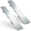 Hopfällbar – lätt lastramp i metall, stycken, som klarar upp till belastning – 2 400 kg 180 x 22,5 x 4,5 cm