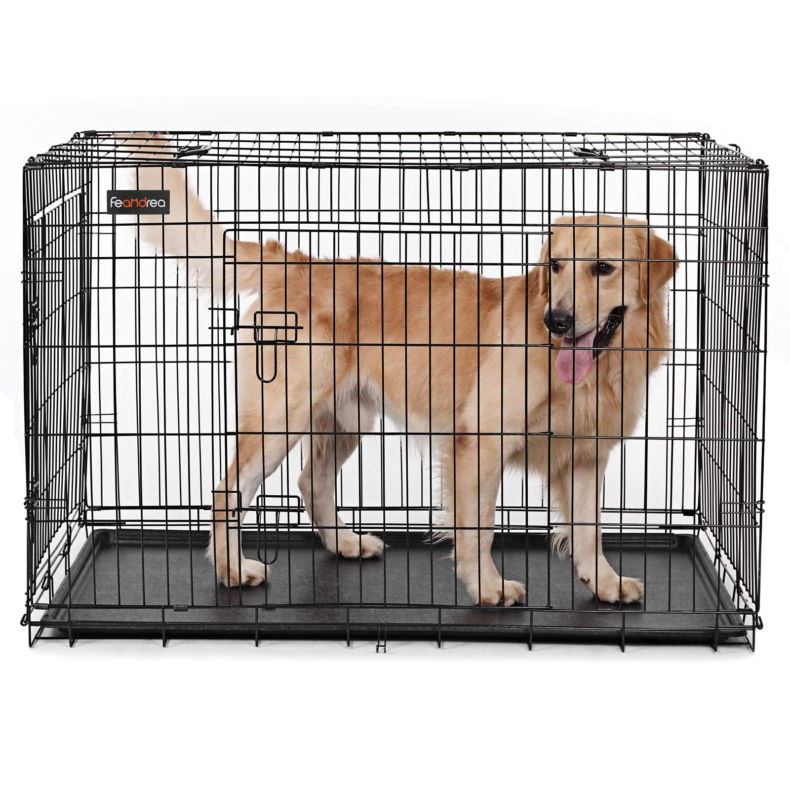 Hundbur - Puppybench - Svart
