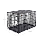 Hundbur - Puppybench - Svart