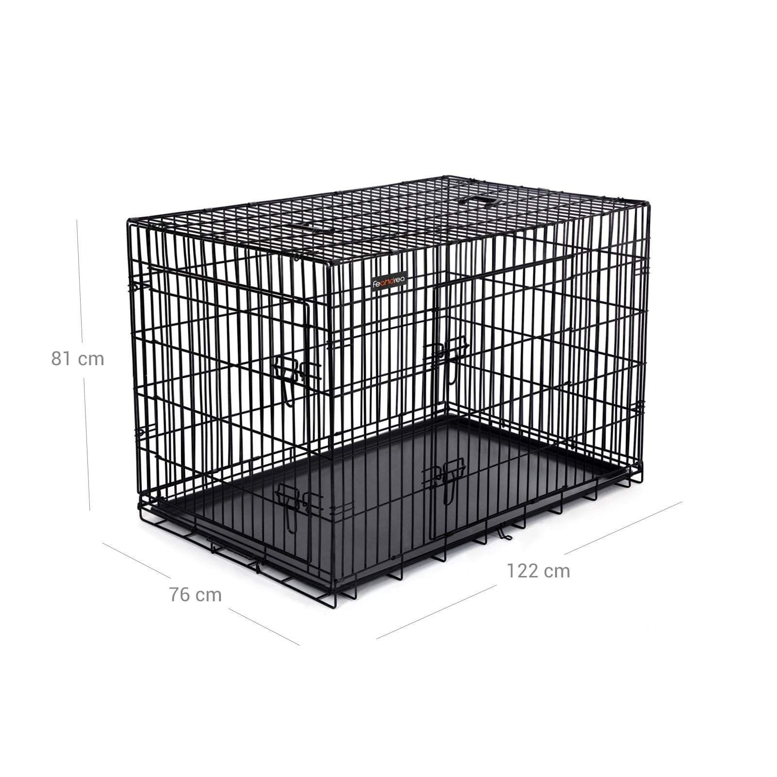 Hundbur - Puppybench - Svart