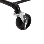 Klädställ - Industriell design - kappställ - med klädstång - upp till 90 kg - svart