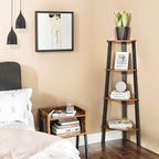 Hörnskåp - Corner Board - Industrial Design - Ladder Rack - Dark Brown