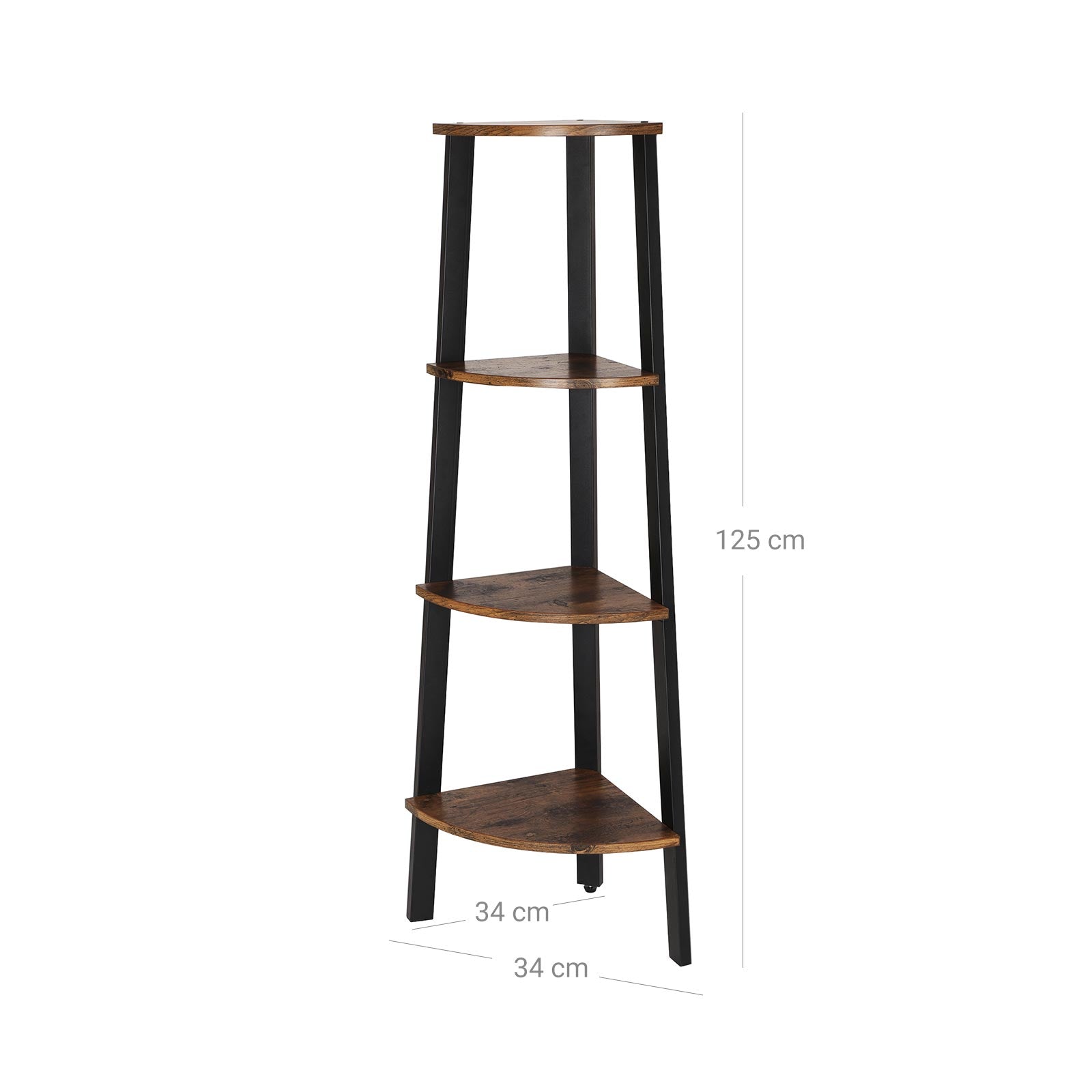 Hörnskåp - Corner Board - Industrial Design - Ladder Rack - Dark Brown