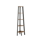 Corner Bokhylla - 5 hyllor - stege rack - Industrial - Metal Frame