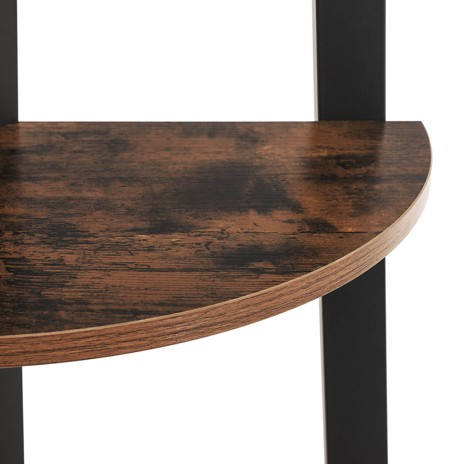 Corner Bokhylla - 5 hyllor - stege rack - Industrial - Metal Frame