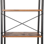 Bokhylla - 4 nivåer - stege rack - industriell