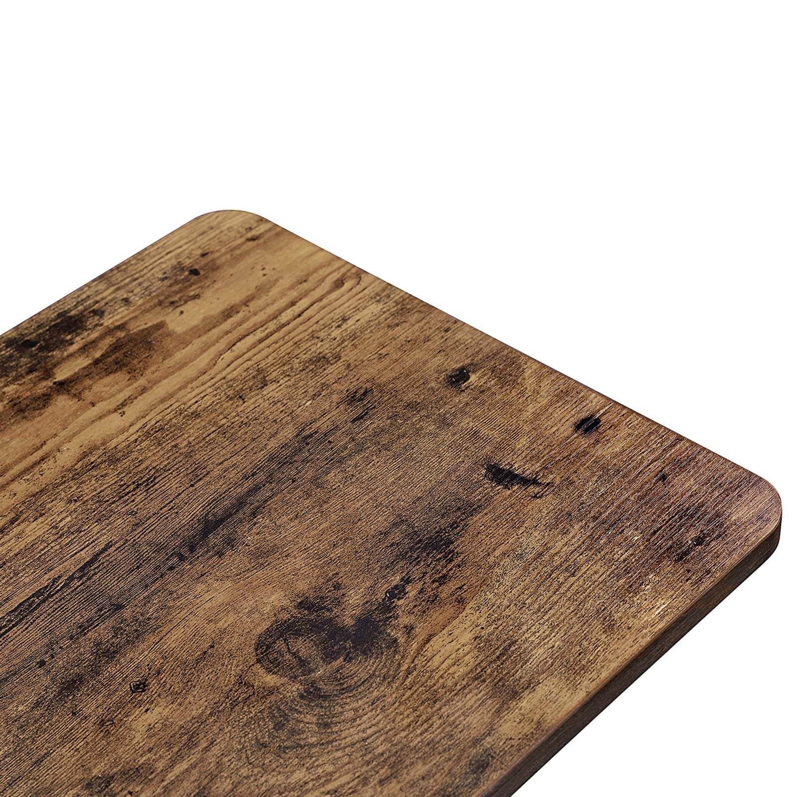 Sidobord - sängbord - på hjul - 50 x 35 x 60 cm - brunt