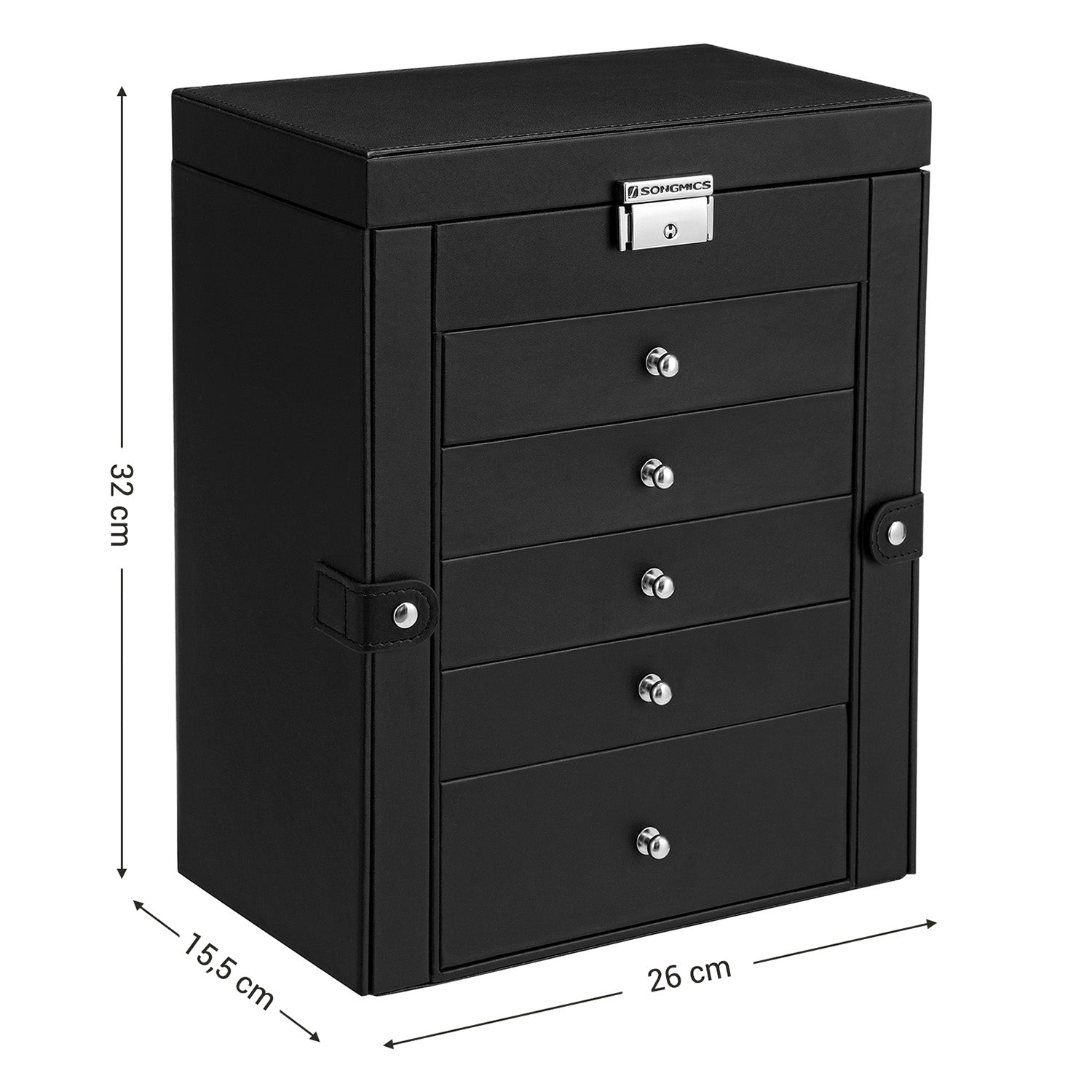 Smyckeslåda - 6 nivåer