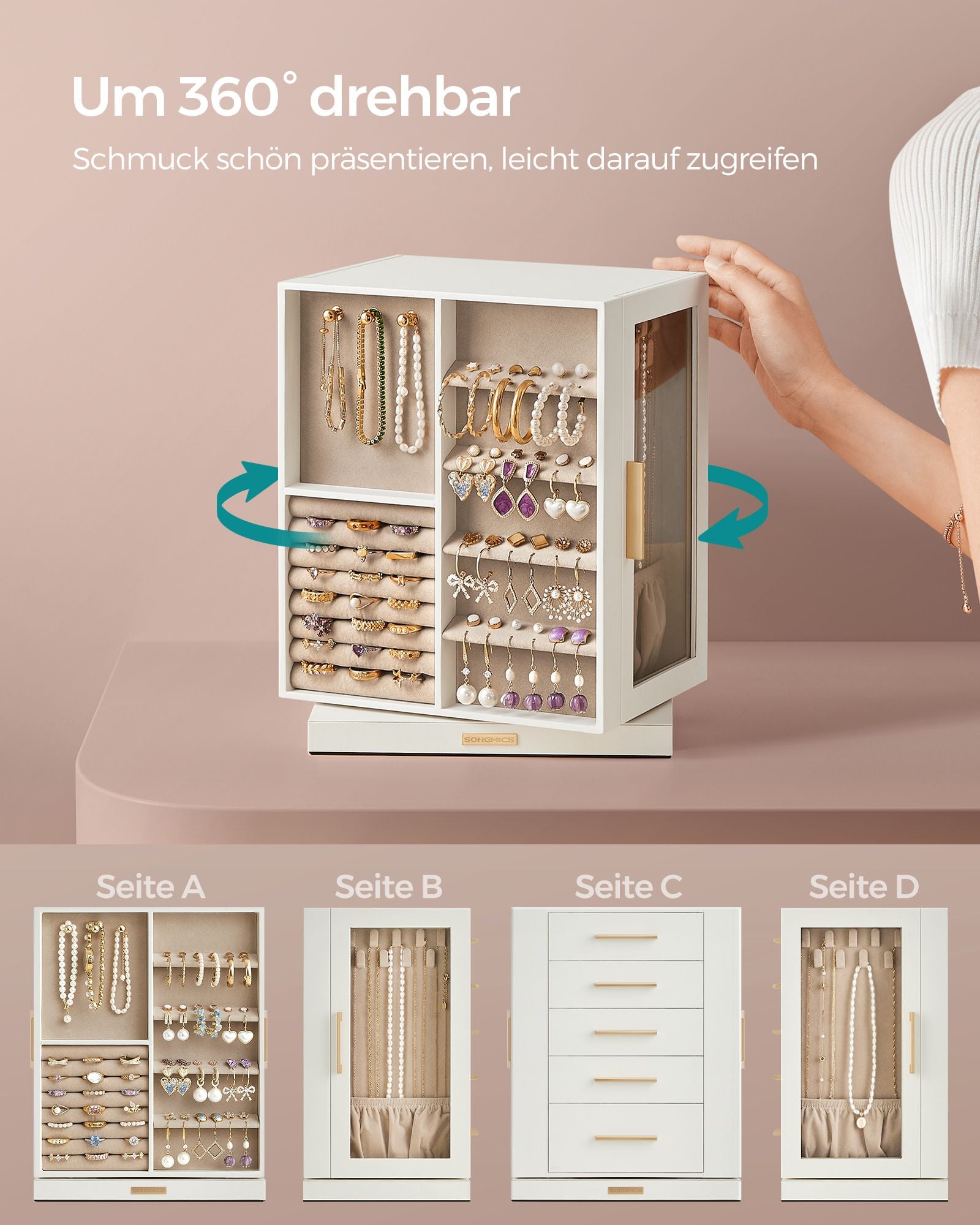 Smycken box-rymlig-open design-gift idé-wolkwit