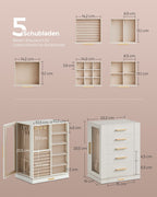 Smycken box-rymlig-open design-gift idé-wolkwit