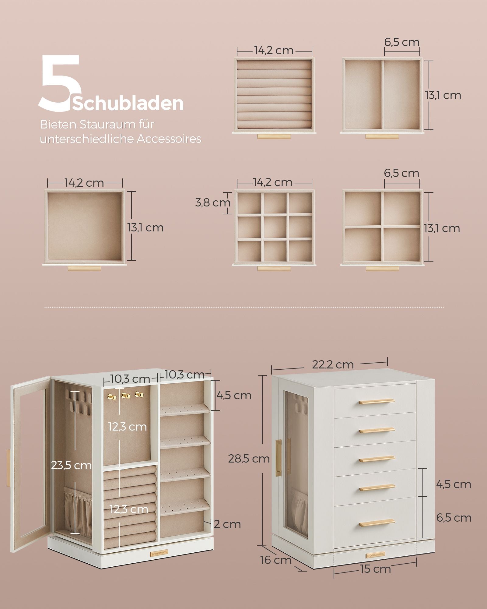 Smycken box-rymlig-open design-gift idé-wolkwit