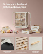 Smycken box-rymlig-open design-gift idé-wolkwit