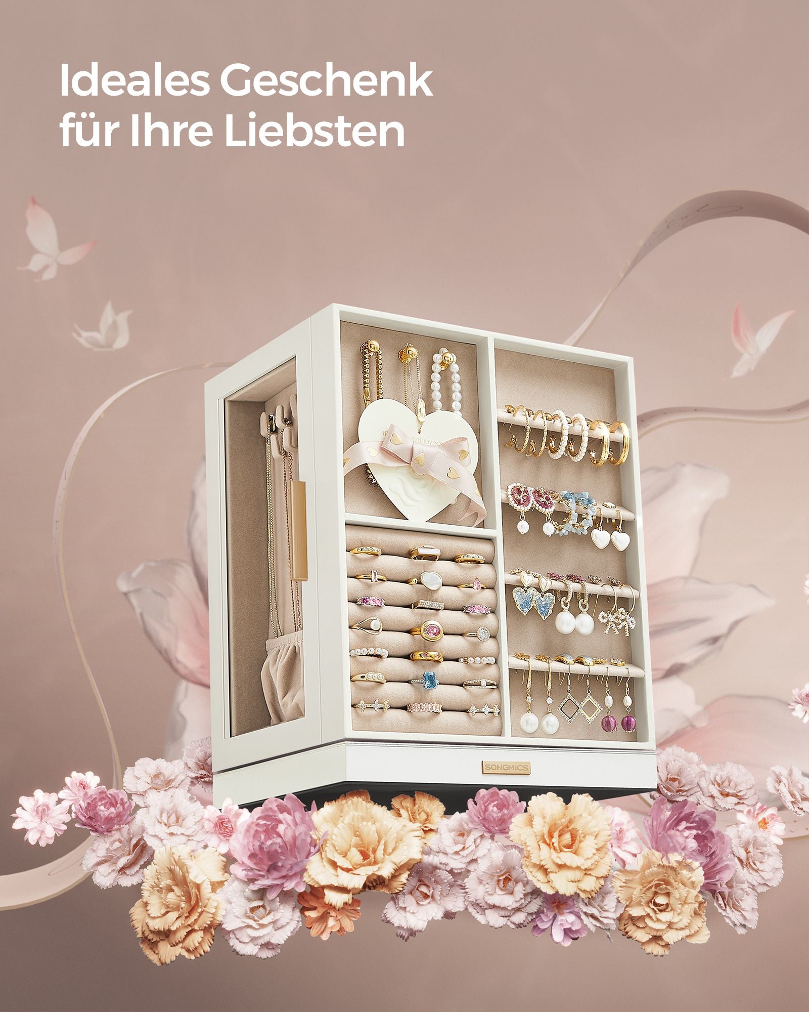Smycken box-rymlig-open design-gift idé-wolkwit