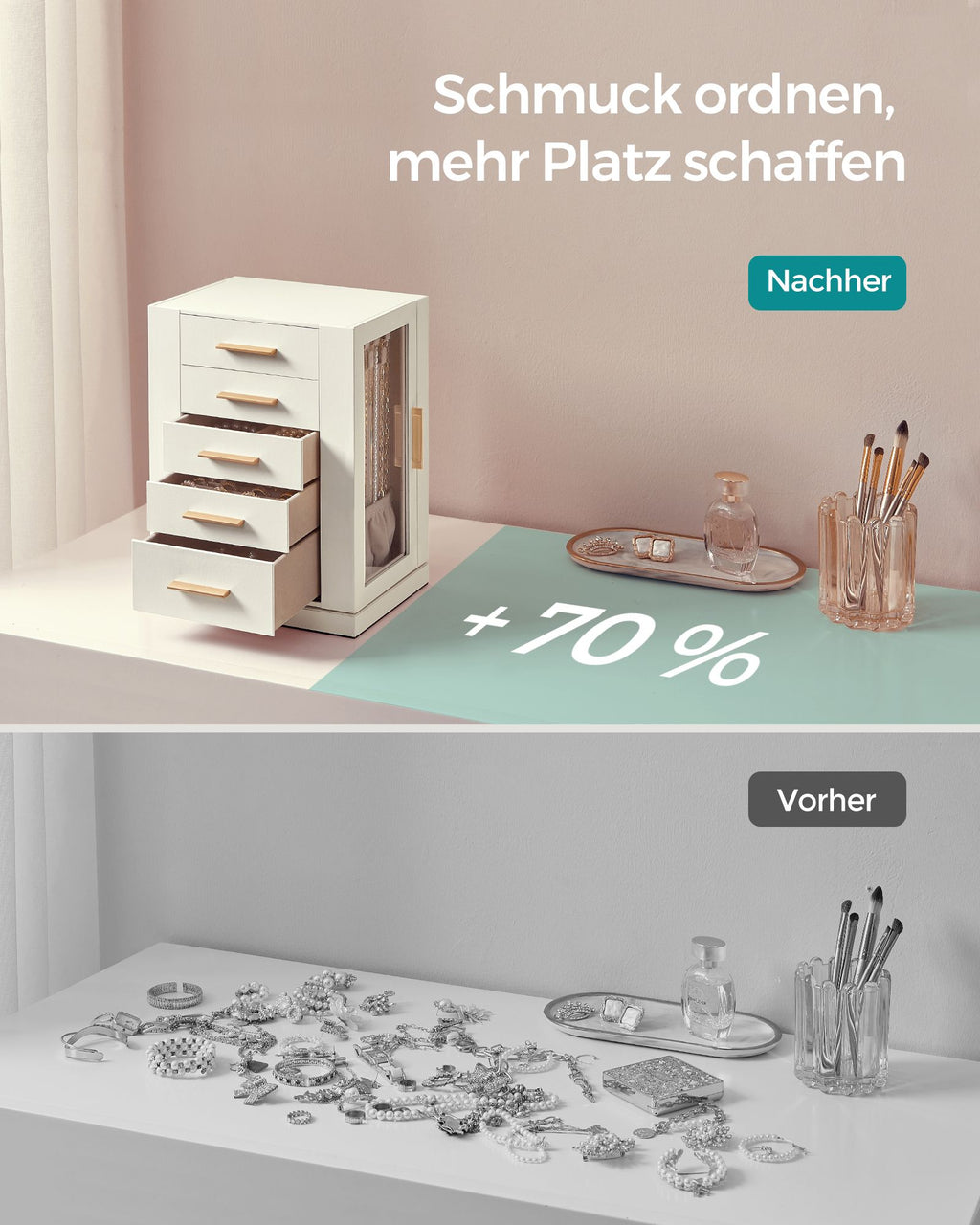 Smycken box-rymlig-open design-gift idé-wolkwit