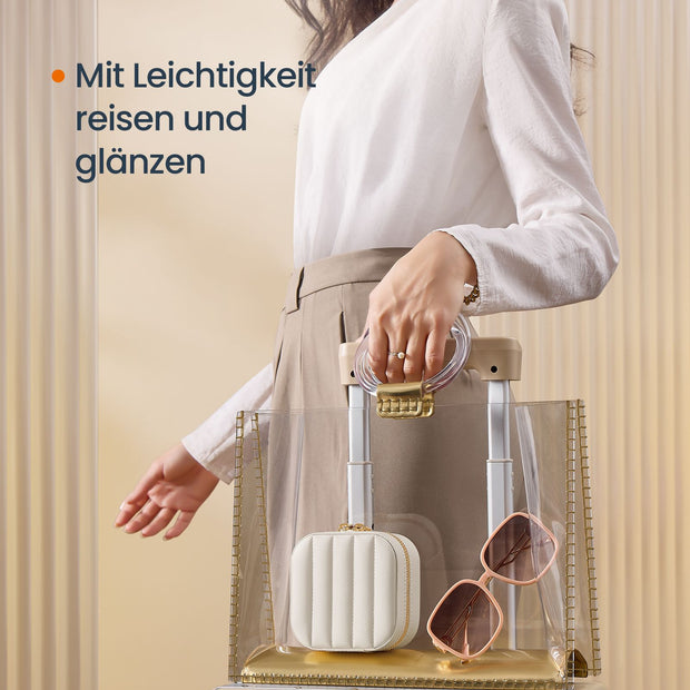 Smyckeskrin Travel – PU konstläder – Molnvit