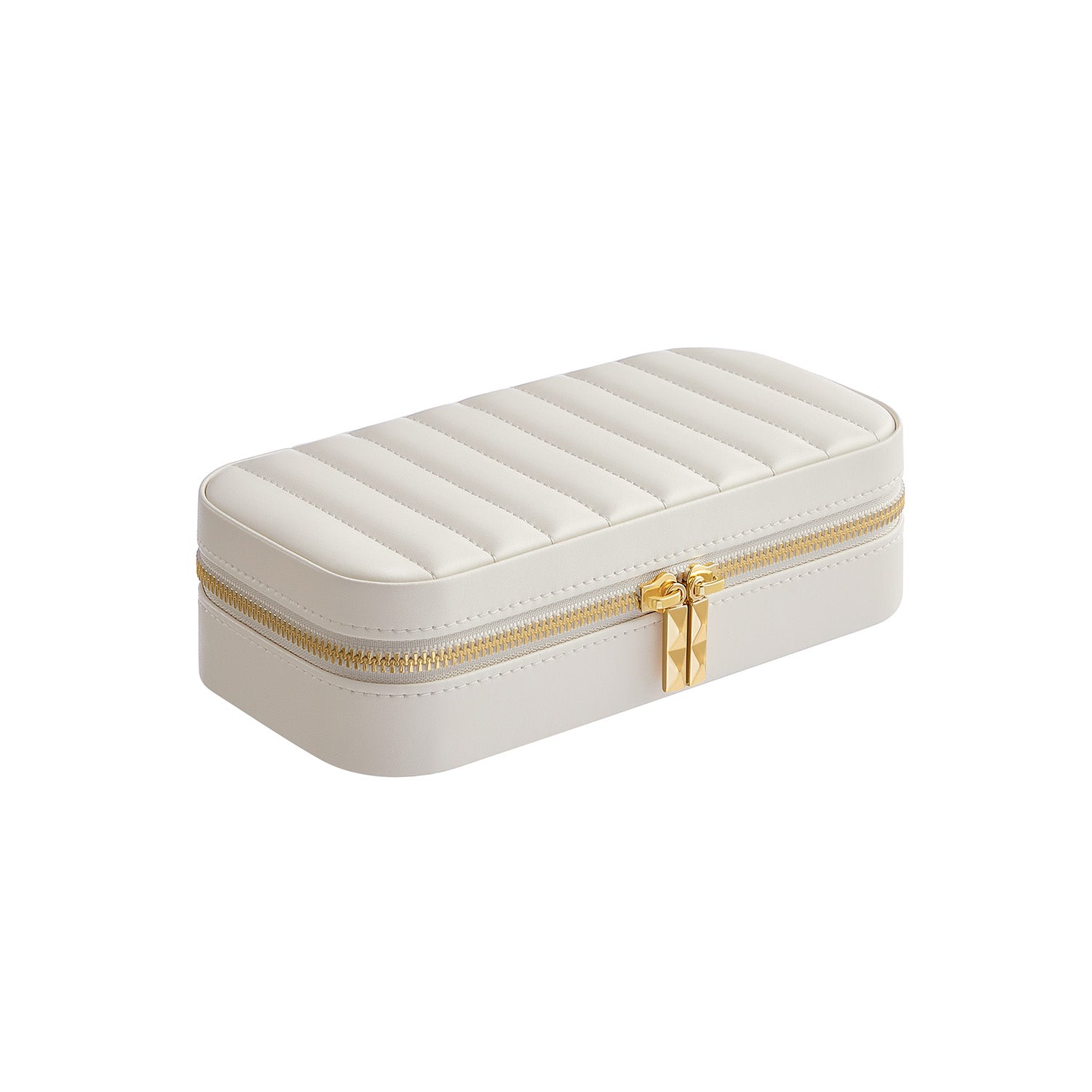 Liten smyckesbox - molnig vit - Elegant & kompakt