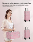 Kosmetisk stam-3-i-1 makeup case-pastel rosa