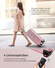 Kosmetisk stam-3-i-1 makeup case-pastel rosa