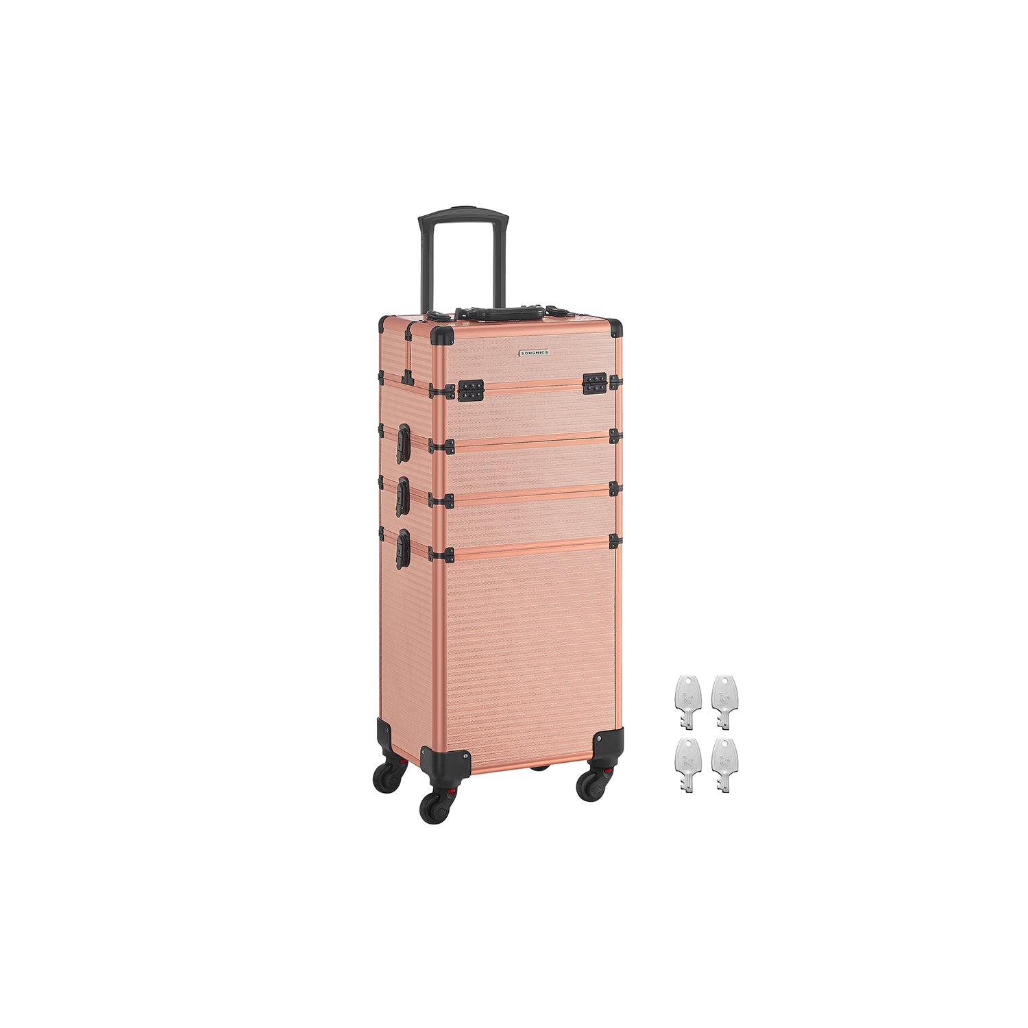 Kosmetisk trunk-4-i-1-make-up fall-champagne guld