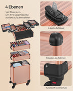 Kosmetisk trunk-4-i-1-make-up fall-champagne guld