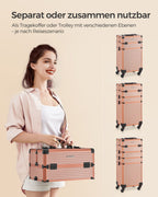 Kosmetisk trunk-4-i-1-make-up fall-champagne guld