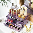Kosmetisk organisatör – med lådor – lavendel