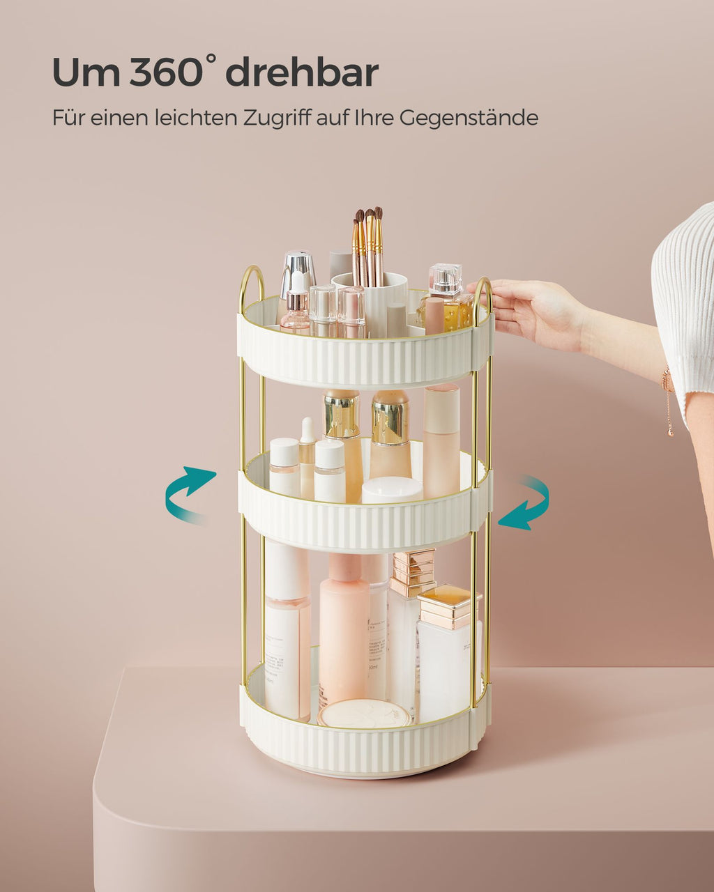 Make-Up Organiser-Rotating-Gift Idea-Wolkwit