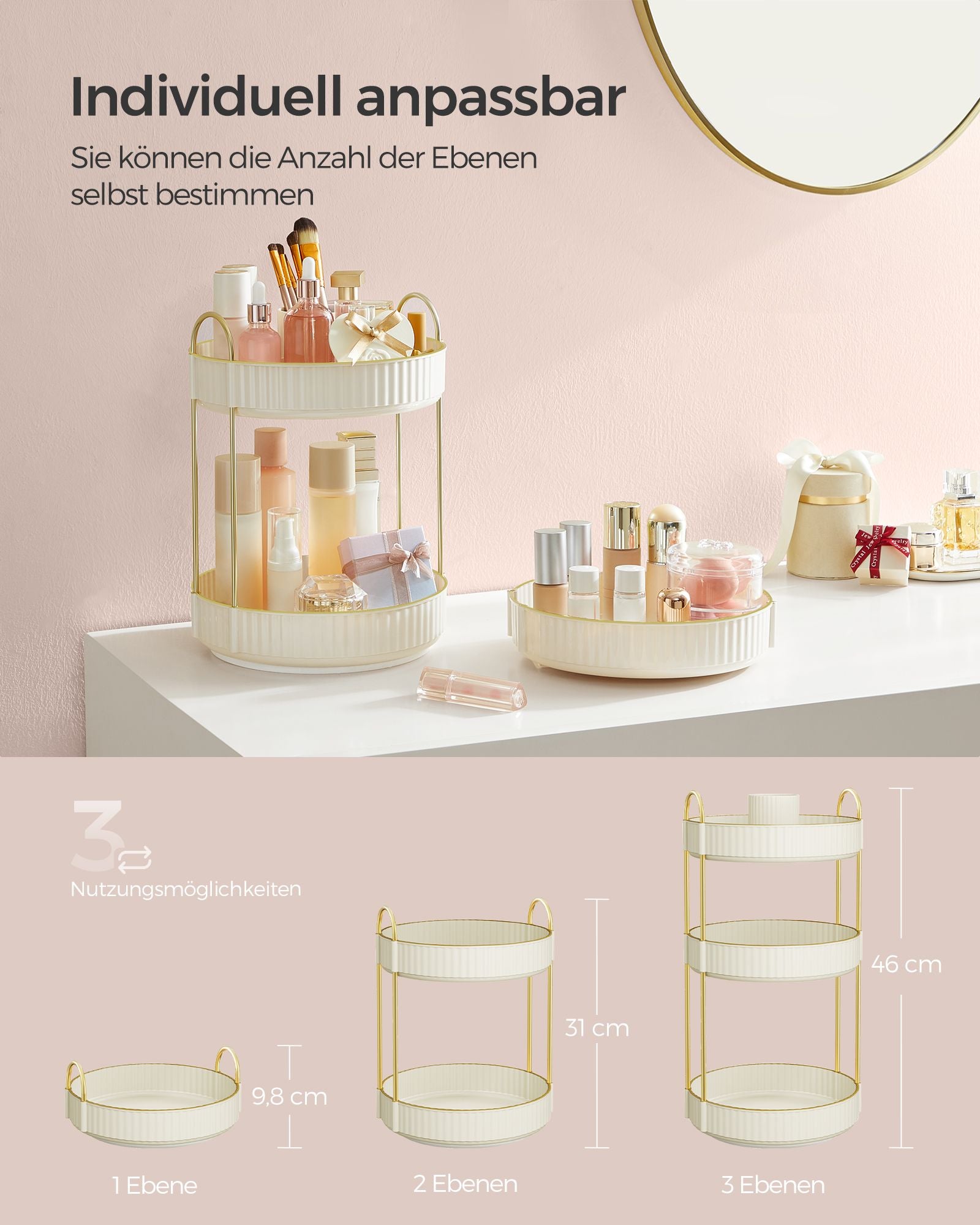 Make-Up Organiser-Rotating-Gift Idea-Wolkwit