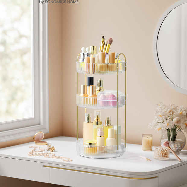 Makeup organizer – 3 nivåer – transparent